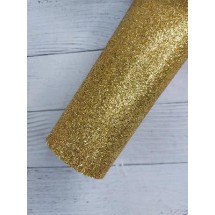 Глиттерный фоамиран 2 мм 20*30 см цв. светлое золото, цена за лист